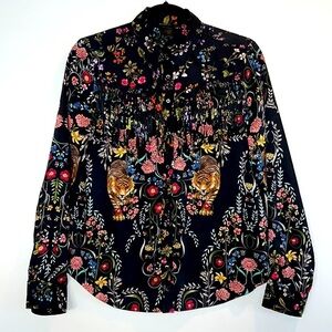 Desigual Floral Tiger Blouse​​​